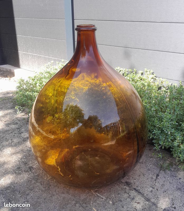 VINTAGE : DAME JEANNE OCRE 25 litres TBE (image 7)