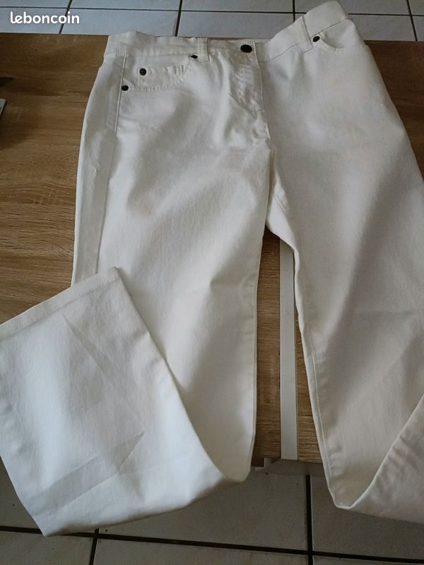 Pantalon blanc pour femme Caroll taille 38 (image 1)