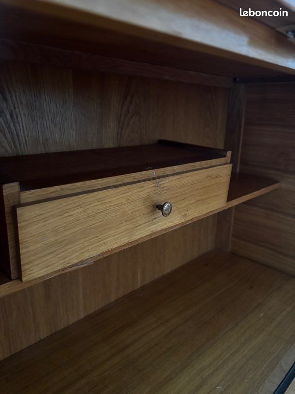 Secrétaire en bois année 60-70 (image 8)