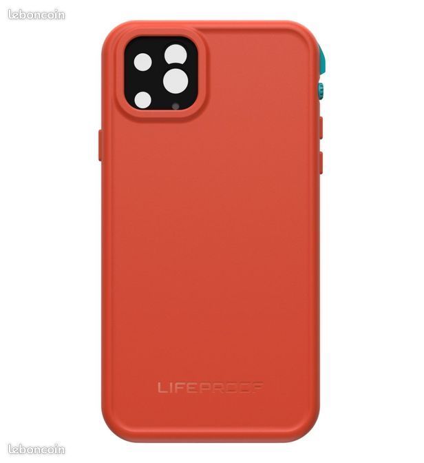 Coque intégrale LIFEPROOF iPhone 11 Pro Max Fre orange disponible en noir (image 2)