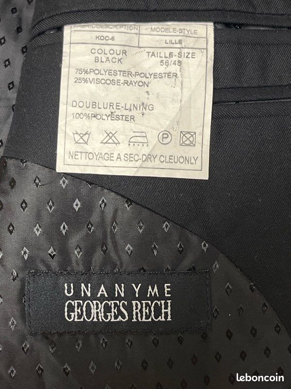 Blazer noir Georges Rech (image 7)