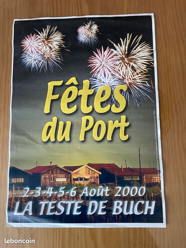 Affiche fête du port de La Teste , an 2000 - Collection