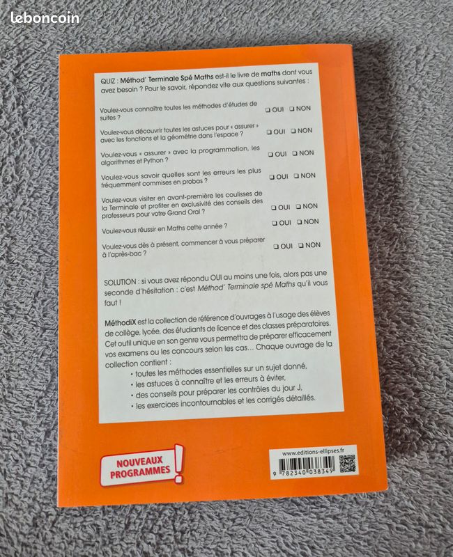 Livre de Méthod's mathématiques terminale (image 3)