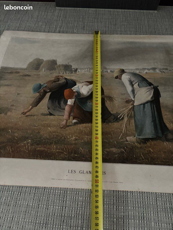 Chromotypogravure ancienne Les Glaneuses Millet-Boussod & Valadon (XIX*) (image 10)