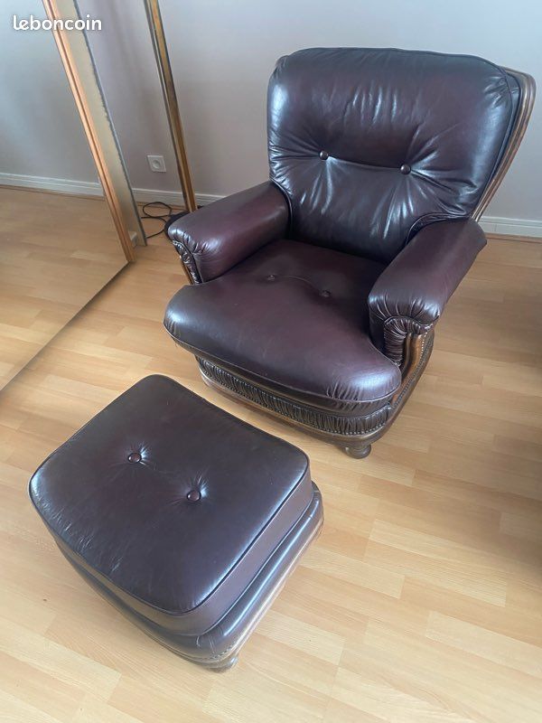 Fauteuil cuir (image 1)