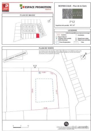 Terrain 441 m² Morbecque