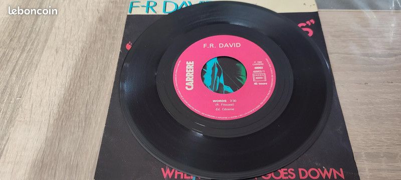 45 tours vinyle F-R David Words (image 3)