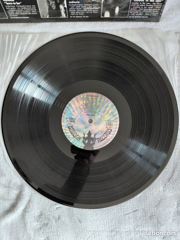 Lot 2 vinyle 33t Mélanie Best of disque couleur 1979 + In concert 1970 Très bon état (image 9)