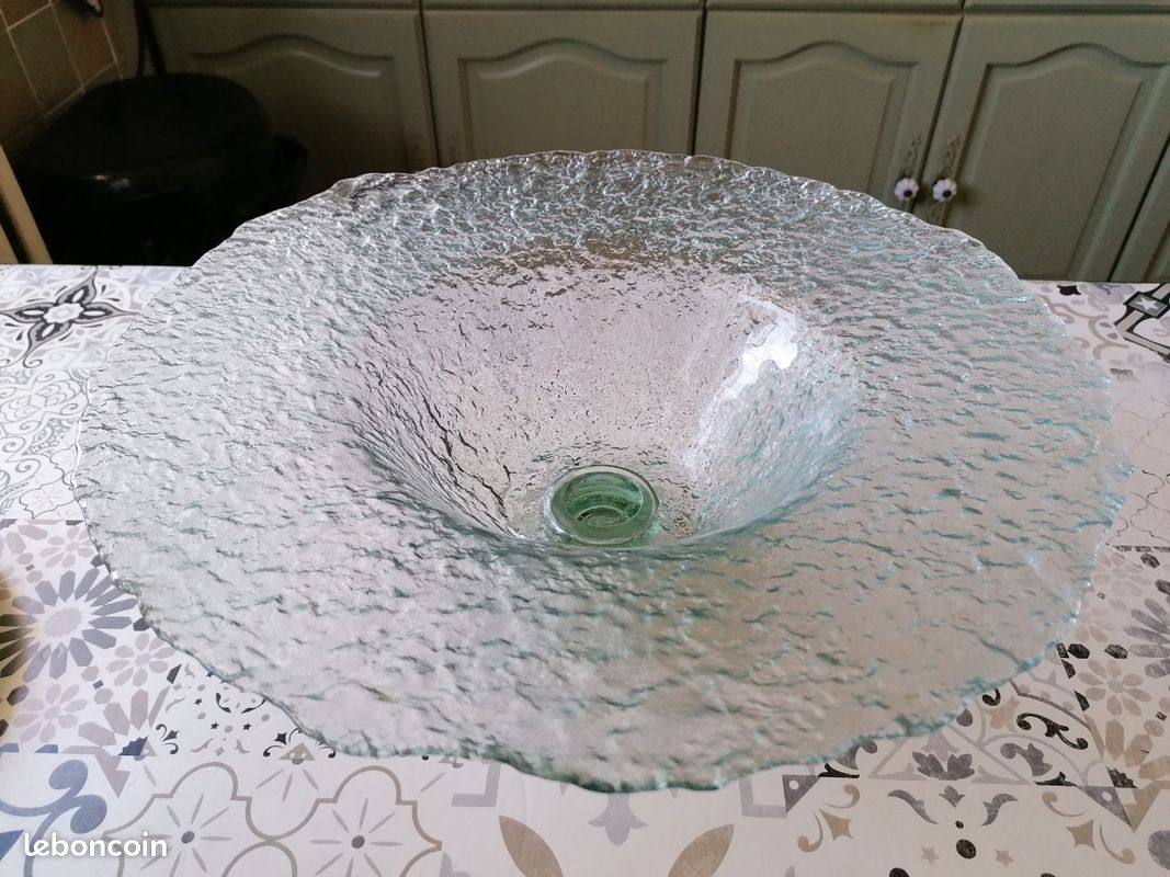 Grand bol / coupe à fruits en verre (image 2)