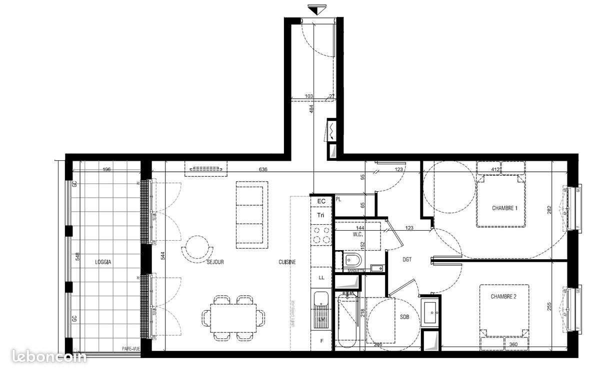 Appartement a louer le plessis-robinson - 3 pièce(s) - 66 m2 - Surfyn