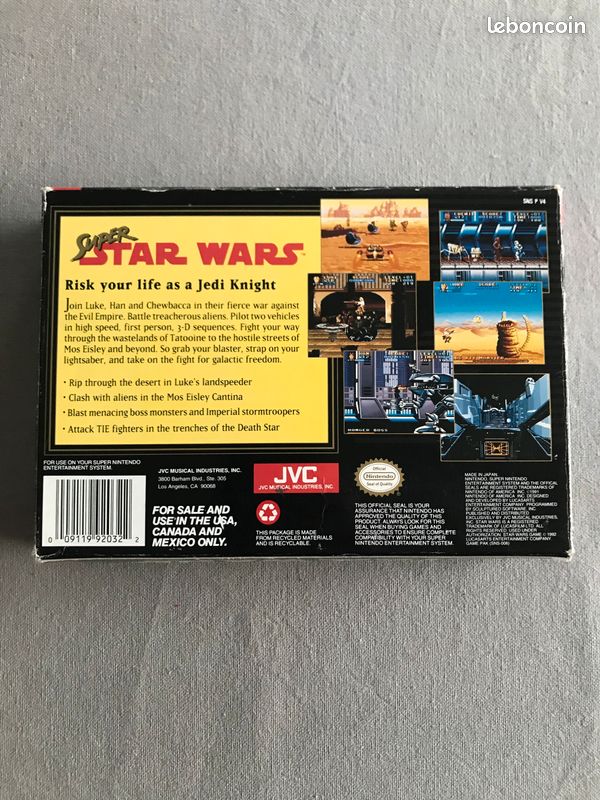 Jeu super Nintendo Star Wars (image 4)