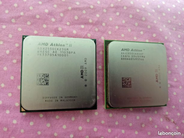 2processeursAMDAthlonII2550&Athlon2850e