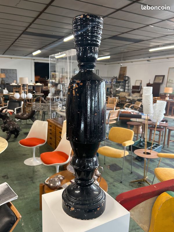 Grande piece d'echec bois 1970 (image 5)