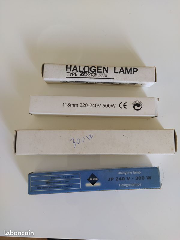 Différentes ampoules Tube Halogène (image 1)