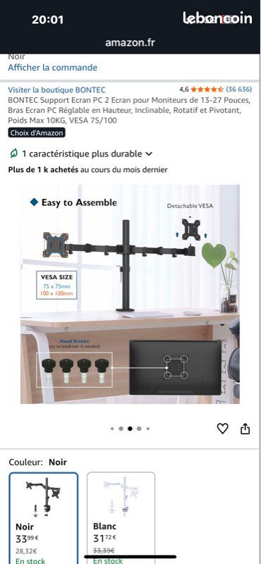 Support 2 écran BONTEC (image 6)