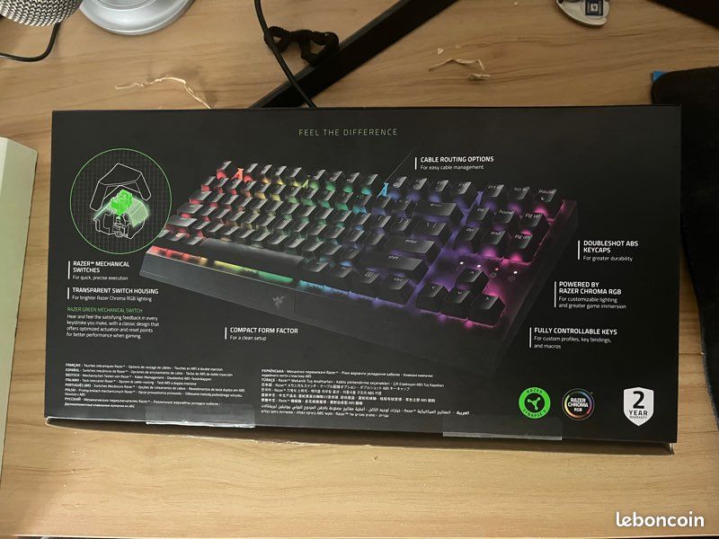 Clavier razer BLACKWIDOW v3 TENKEYLESS (image 2)