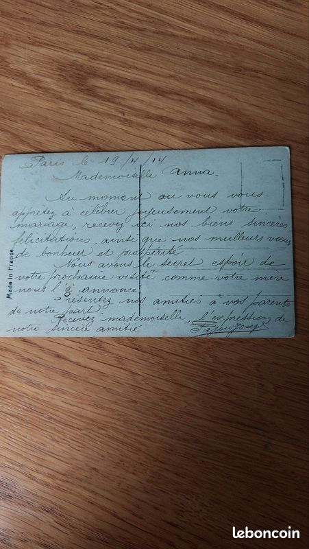 CP. 1914. Envoi postal gratuit (image 2)