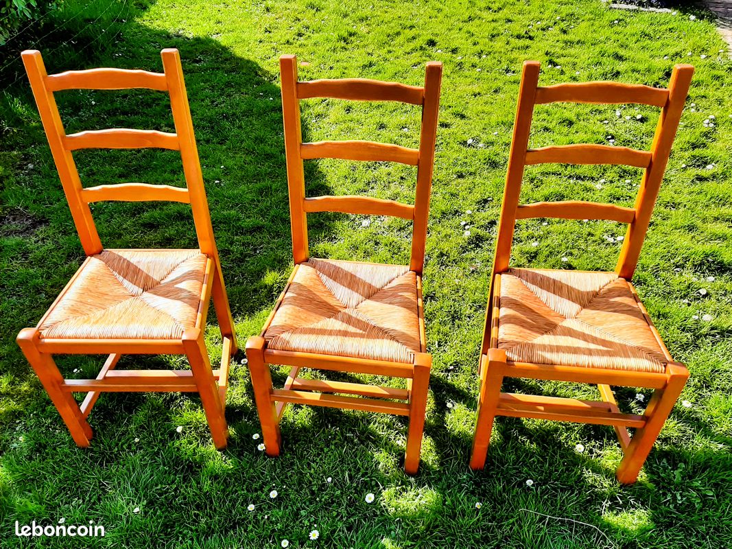 Chaise en paille de cuisine (image 1)