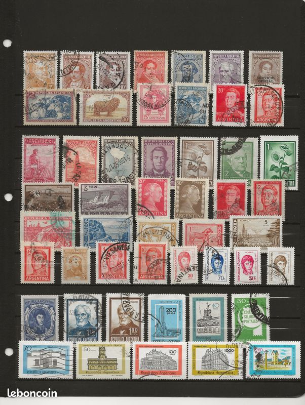 Timbres de Argentine - - Boutique en ligne des timbres, collecte