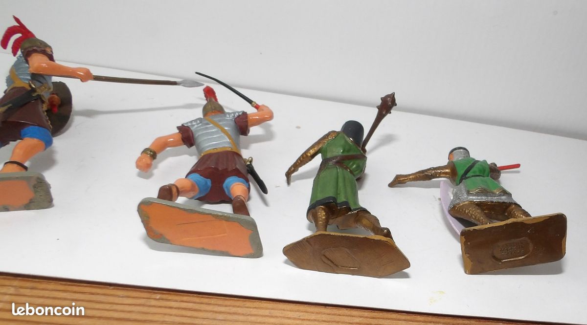 Figurine Starlux Moyen Âge 6054 Du Guesclin - Soldat Plastique Peint, Boîte D'origine