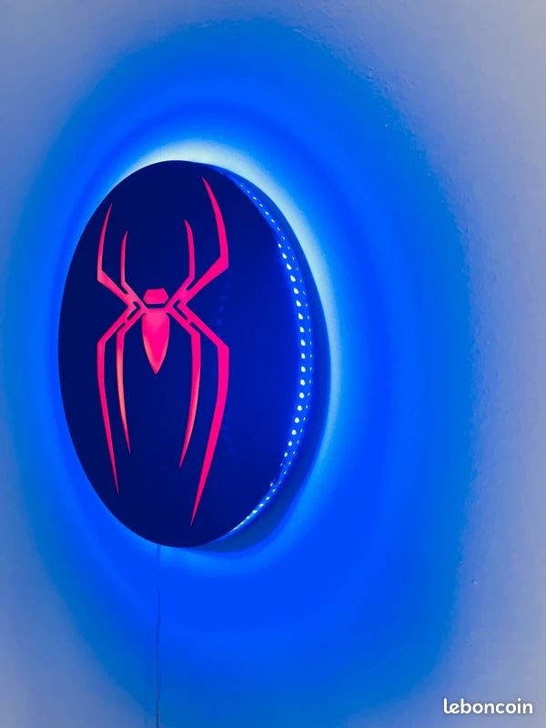 Lampe / Applique murale / Cadre LED super-héros – Veilleuse (image 6)