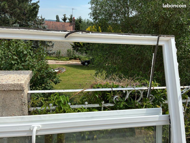 Porte-fenêtre PVC blanche 140 x 220 cm - Très bon état (image 4)