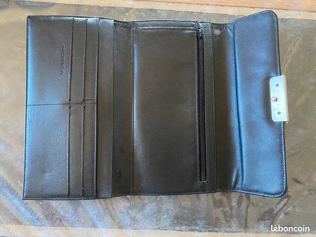 Portefeuille Mandarina Duck en cuir noir (image 2)