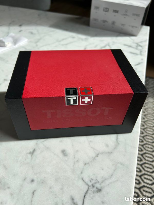 Coffret Montre Tissot Vintage Années 1960 - Bleu Plastique - Occasion