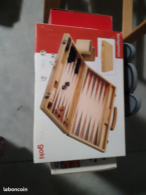 Jeu en bois neuf Backgammon (image 1)