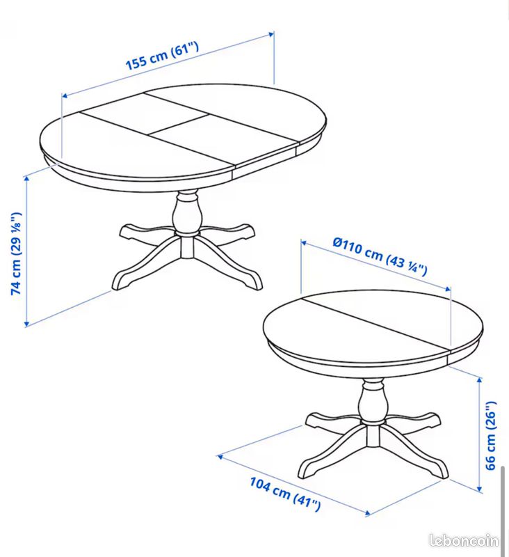 Table IKEA INGATORP (image 2)