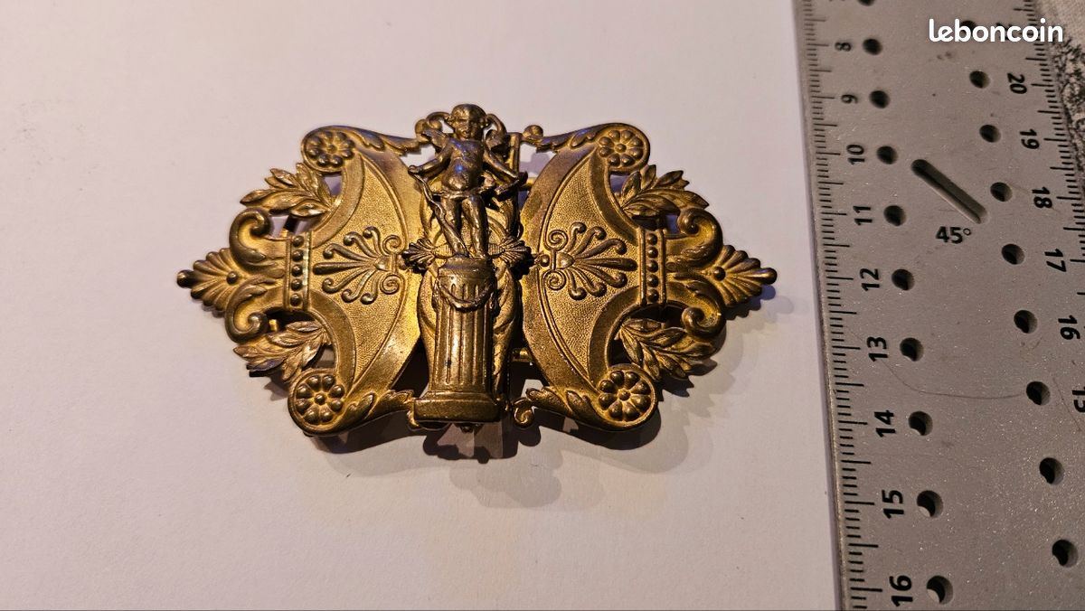 Ensemble de boucles de ceinture gravées N COWBOY duo, ROCK Wegites, FLORAL, Astrop en cuir, 30mm  200000297