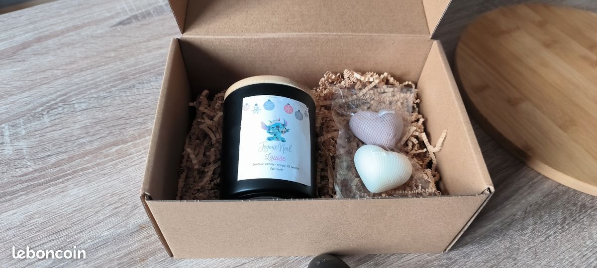 Coffret noël bougie personnalisée stitch (image 3)