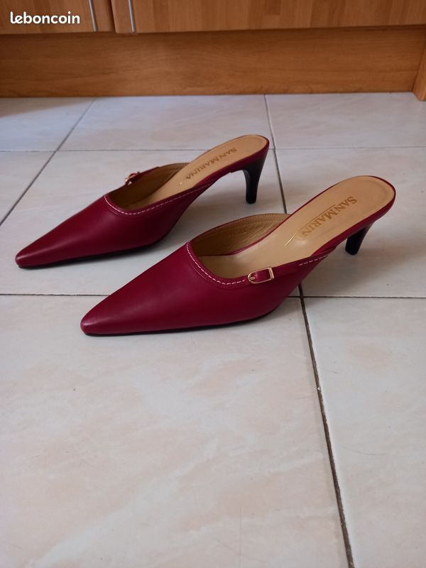 Talon bordeaux San Marina (image 1)