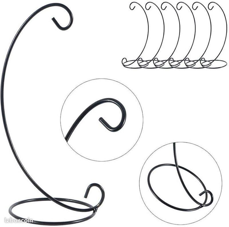 Lot 12 supports déco fer noir à suspendre (neufs) - Décoration Lot 12 supports déco fer noir à suspendre (neufs) - Décoration