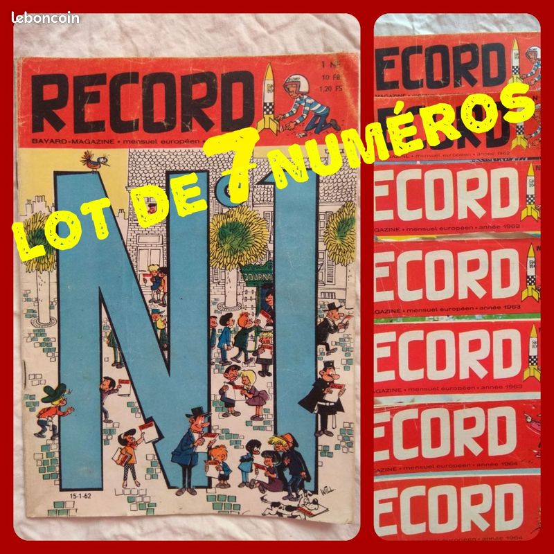 Lot de 7 numéros 1962/1963 magazines Record /n°1 (image 1)