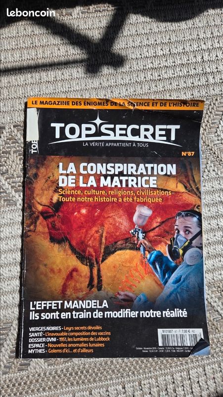 Magazine Top Secret N°87 octobre 2016 (image 1)