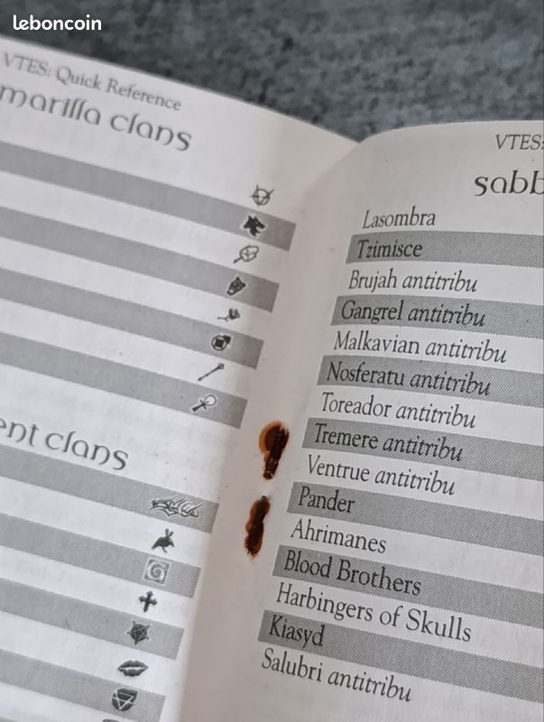Camarilla Edition - Livret de Règles (Vampire: The Eternal Struggle) (image 3)