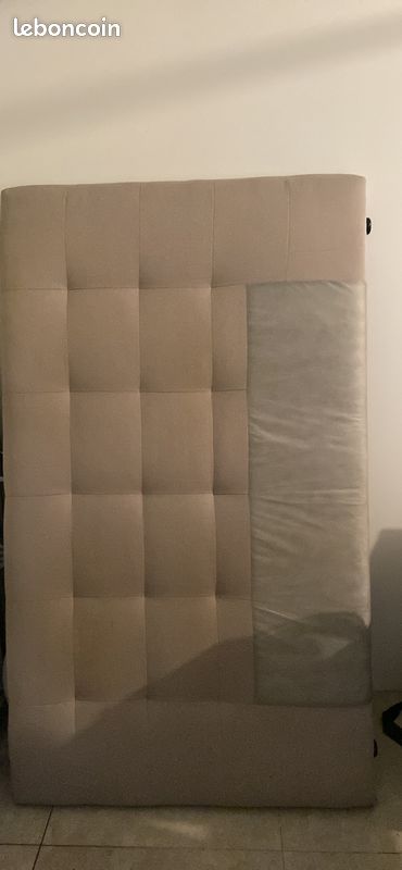 Tête de lit taupe (image 1)