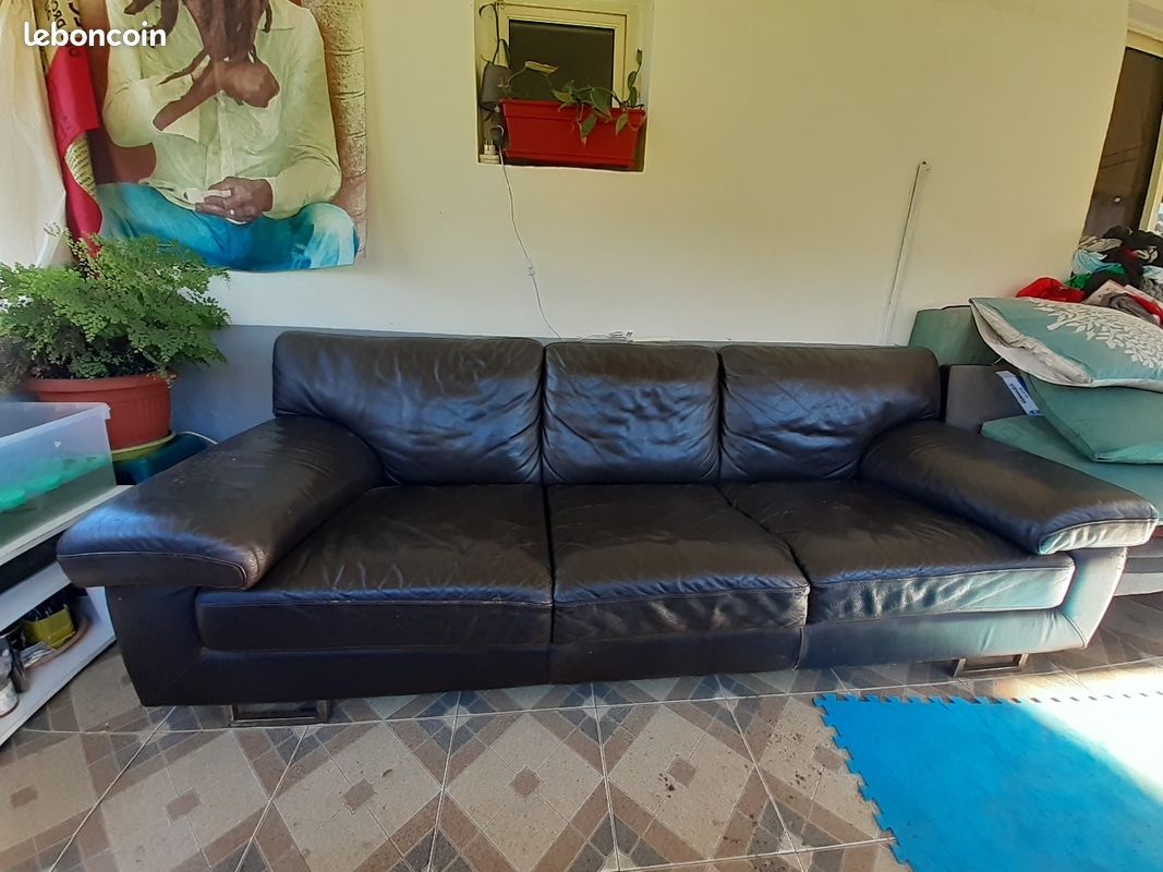 Canapé cuir 120 (image 2)
