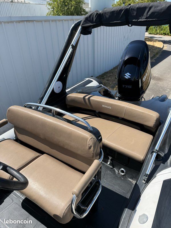 Semi rigide Brig 650 Suzuki 175cv et remorque (image 2)