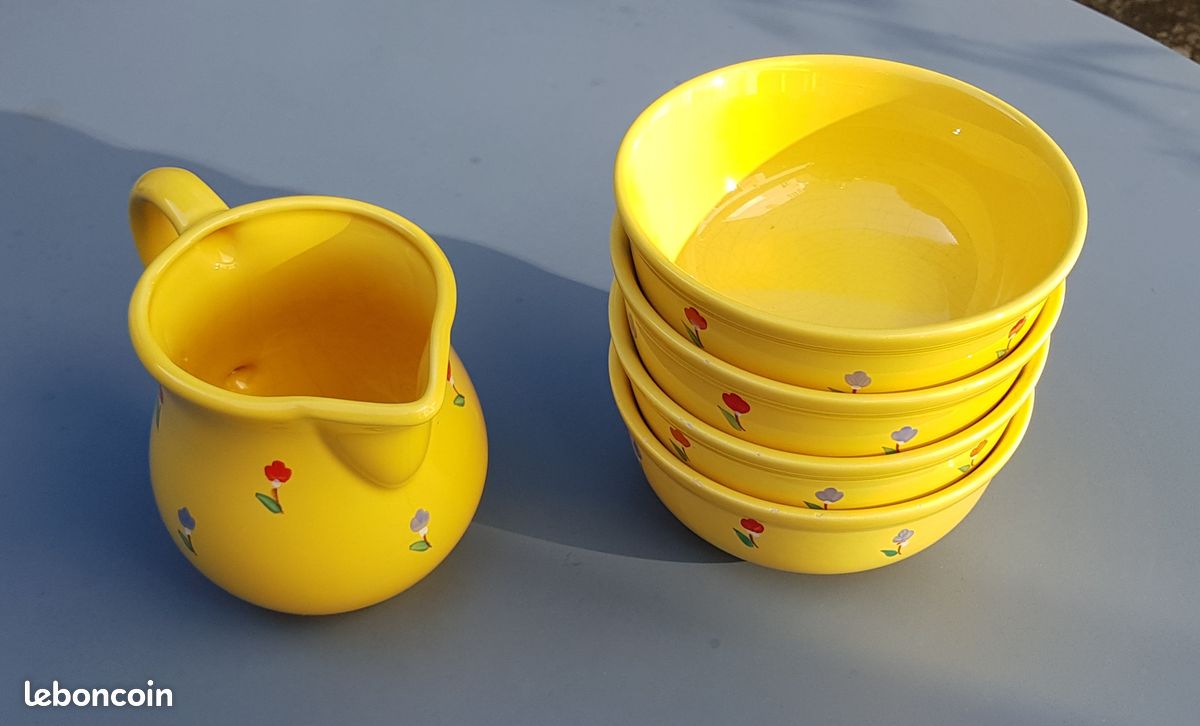 Ensemble 4 Bols et Pot de déjeuner (image 2)