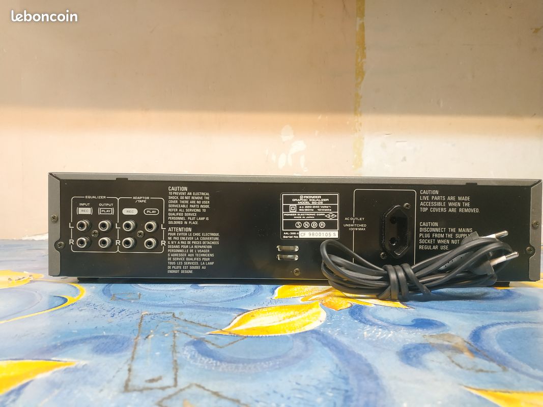 PIONEER SG-05 Egaliseur de Fréquences Hi-FI [ Modèle rare ] Révisé Vintage 80 (image 5)