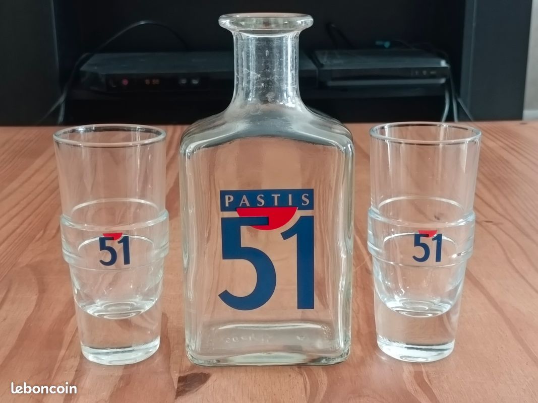 Carafe Pastis 51 avec 2 verres (image 2)