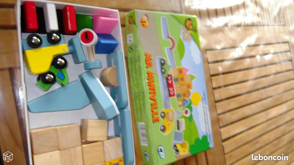 Jeu ma miniville en bois pour 1an et + (image 1)