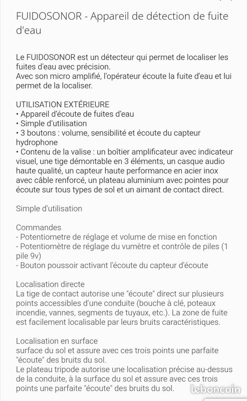 Détecteur de fuites d'eau (image 4)