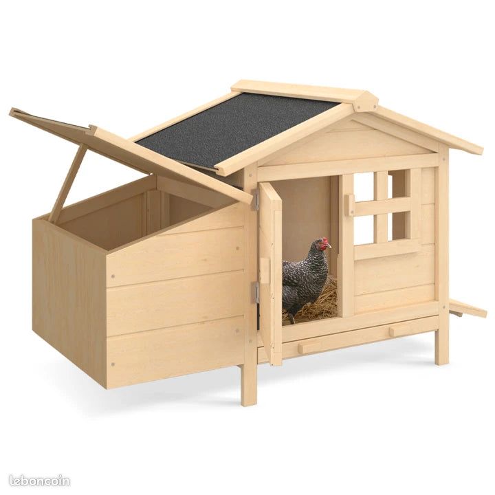 Poulailler sur Pilotis en Bois avec Pondoir – Abri pour Poules (image 1)