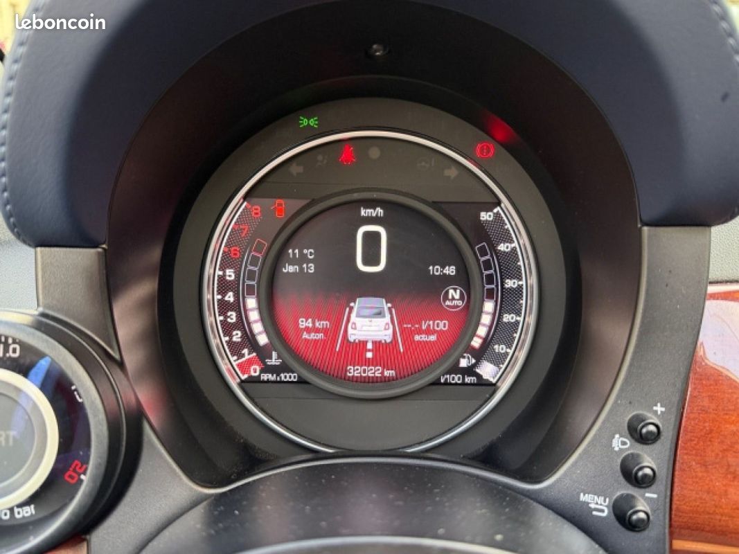 ABARTH 695C 1.4 Turbo 16V T-Jet 180 ch BVA5 Rivale beats radar de recul CarPlay (image 10)