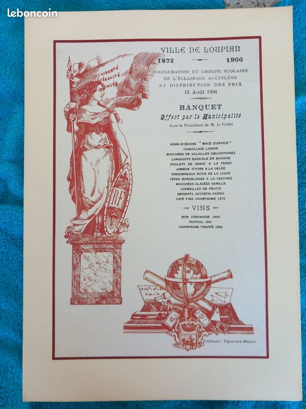 Menu air France anciens (image 1)
