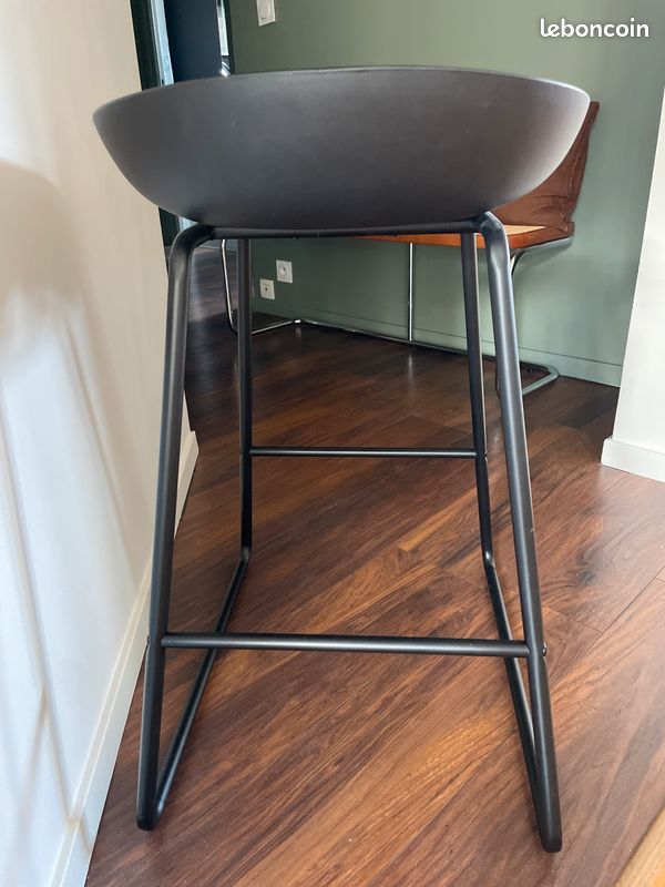 4 tabourets de bar noirs (image 5)