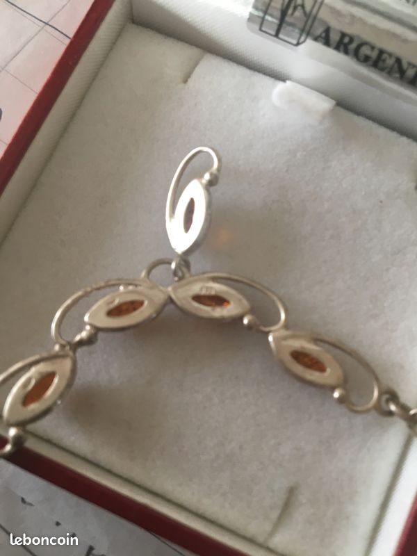 Collier en argent et ambre Jean Delatour Montres Bijoux